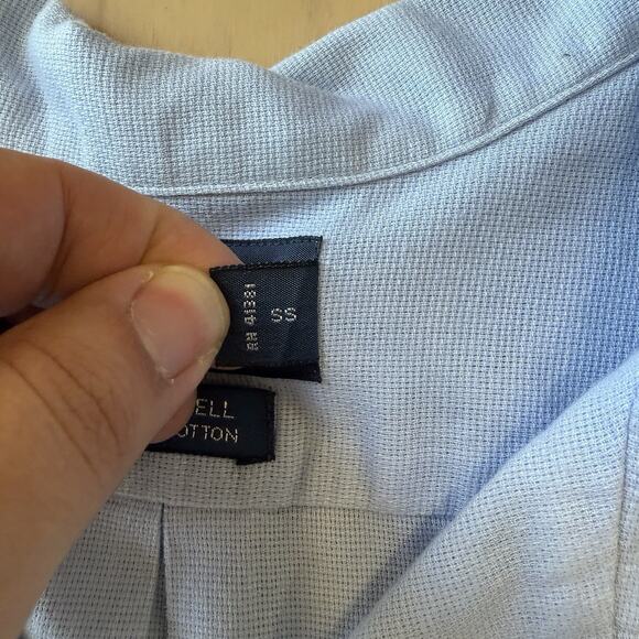 Vintage Polo Ralph Lauren Shirt 2XL Blue Cotton Loop Collar Caldwell RRL - Picture 6 of 8